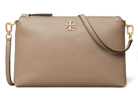 Tory Birch Mercer Pebbled Leather Crossbody Bag | 40plusstyle.com