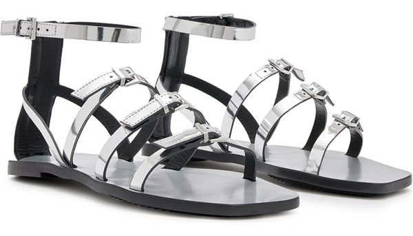 AllSaints Lore Strappy Sandal | 40plusstyle.com