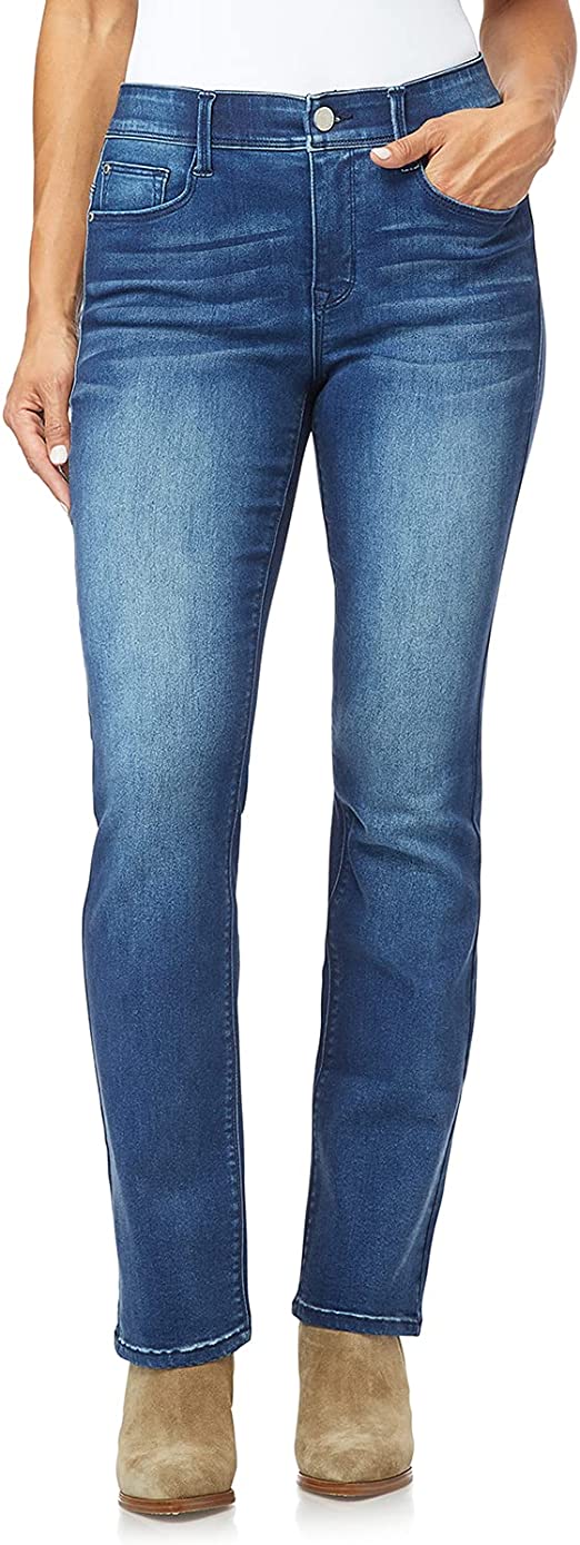 Angels Forever Young 360 Sculpt Bootcut Jeans | 40plusstyle.com