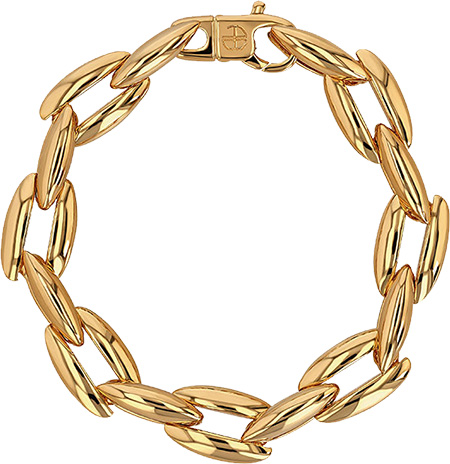 ANINE BING Oval Link Bracelet | 40plusstyle.com