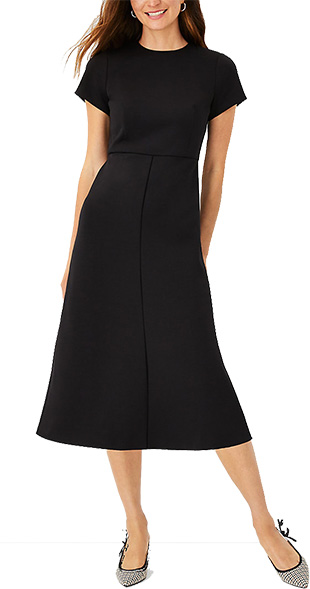 Ann Taylor The Tall Midi Flare Dress | 40plusstyle.com