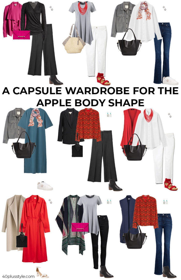 A capsule wardrobe for the apple body shape | 40plusstyle.com