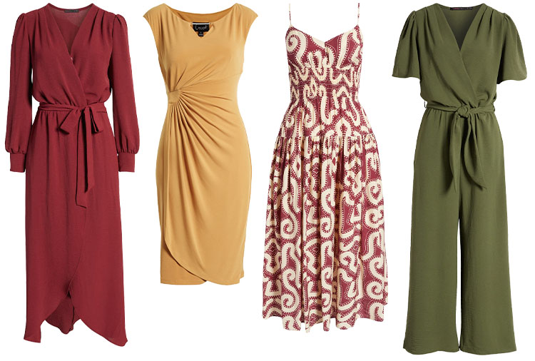 Dresses and jumpsuits for the autumn color type | 40plusstyle.com