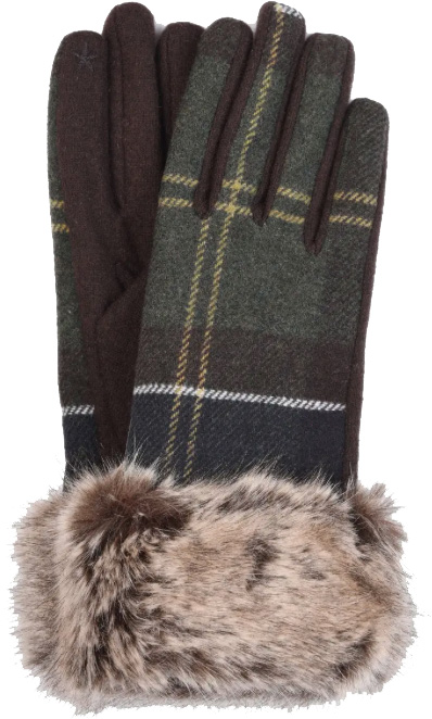 Barbour Ridley Tartan Gloves | 40plusstyle.com