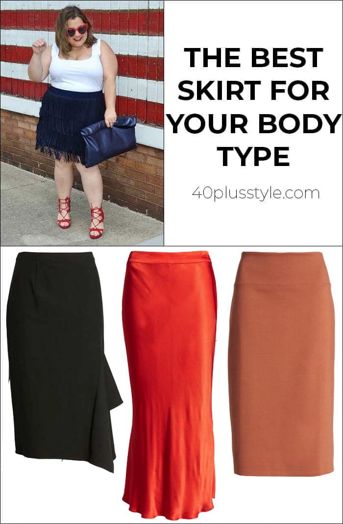 The best skirt for your body type | 40plusstyle.com