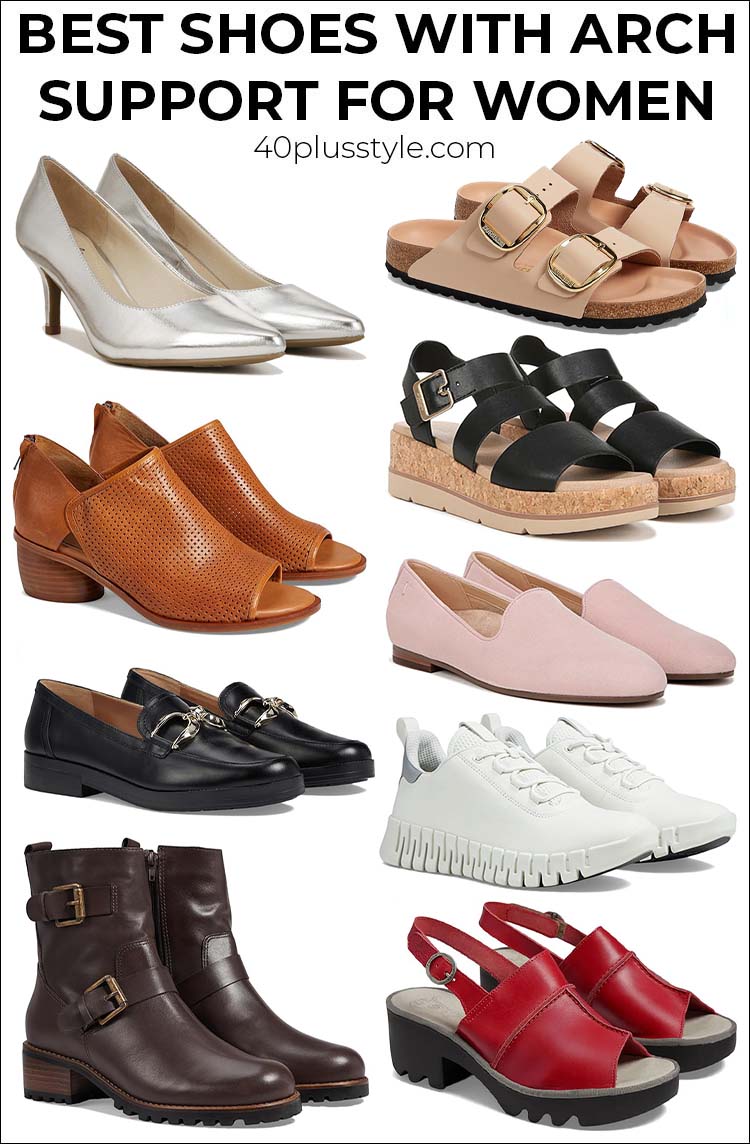 Best shoes with arch support - comfortable walking shoes to walk in all day | 40plusstyle.com