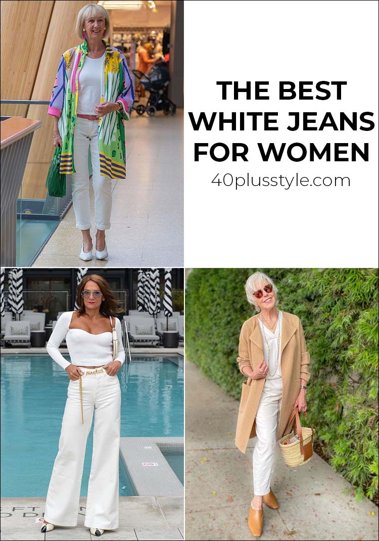 The best white jeans for women over 40 | 40plusstyle.com