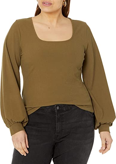 The Drop Square-Neck Top | 40plusstyle.com