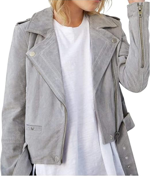 BLANKNYC Suede Leather Moto Jacket | 40plusstyle.com