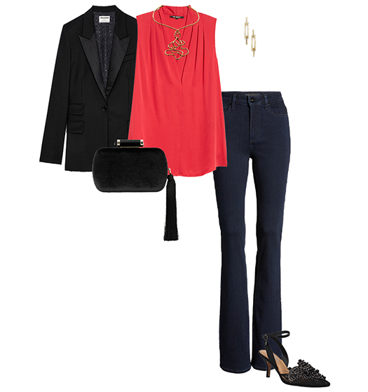 Blazer and jeans outfit | 40plusstyle.com