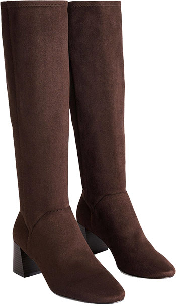 Best winter boots for women: Boden Cara Heeled Stretch Knee Boots | 40plusstyle.com