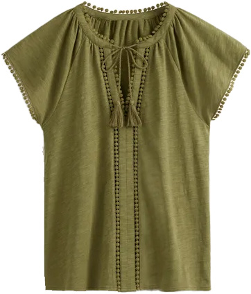 Boden Millie Trim Detail Top | 40plusstyle.com