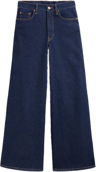 Boden High Rise Wide Leg Jeans | 40plusstyle.com