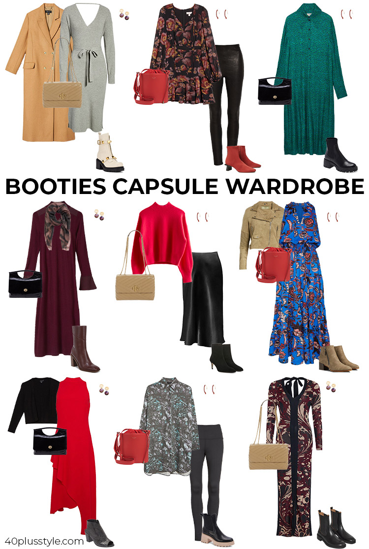 Booties capsule wardrobe | 40plusstyle.com