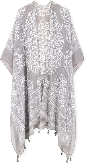 Breezy Lane Print Kimono | 40plusstyle.com