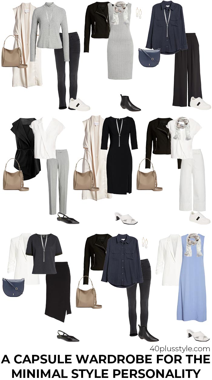 A capsule wardrobe for the minimal style personality | 40plusstyle.com