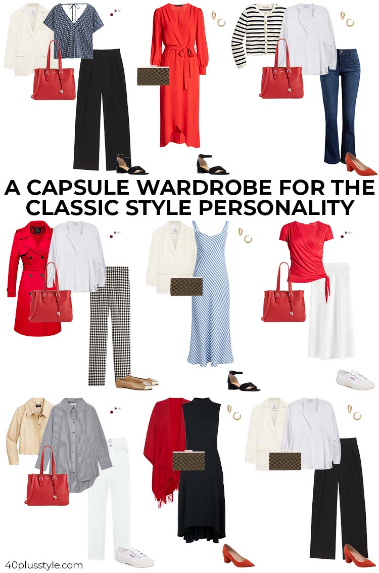 A capsule wardrobe for the classic style personality | 40plusstyle.com