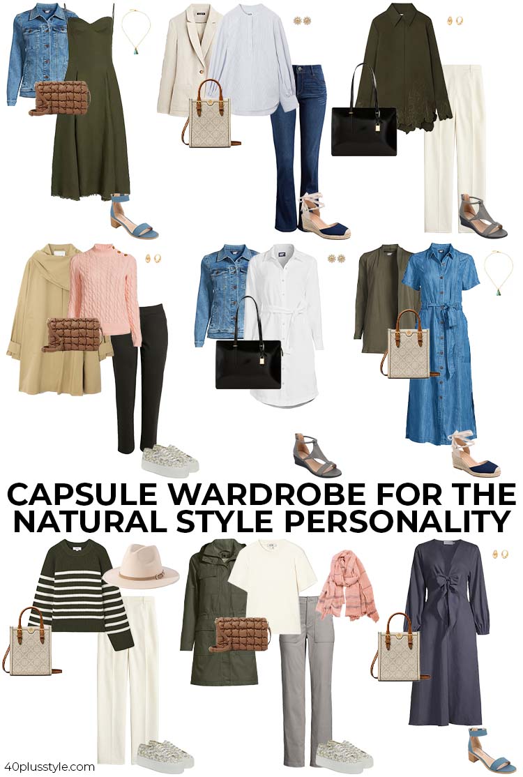 A capsule wardrobe for the natural style personality | 40plusstyle.com