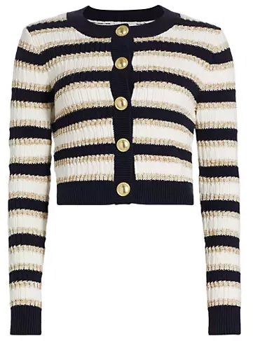 Cara Cara Bettina Stripe Cardigan | 40plusstyle.com