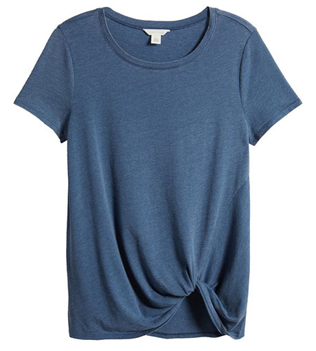 Caslon Asymmetric Twist T-Shirt | 40plusstyle.com