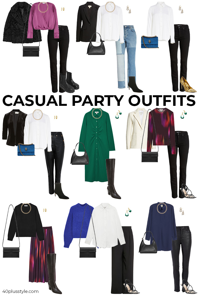 Casual party outfits | 40plusstyle.com