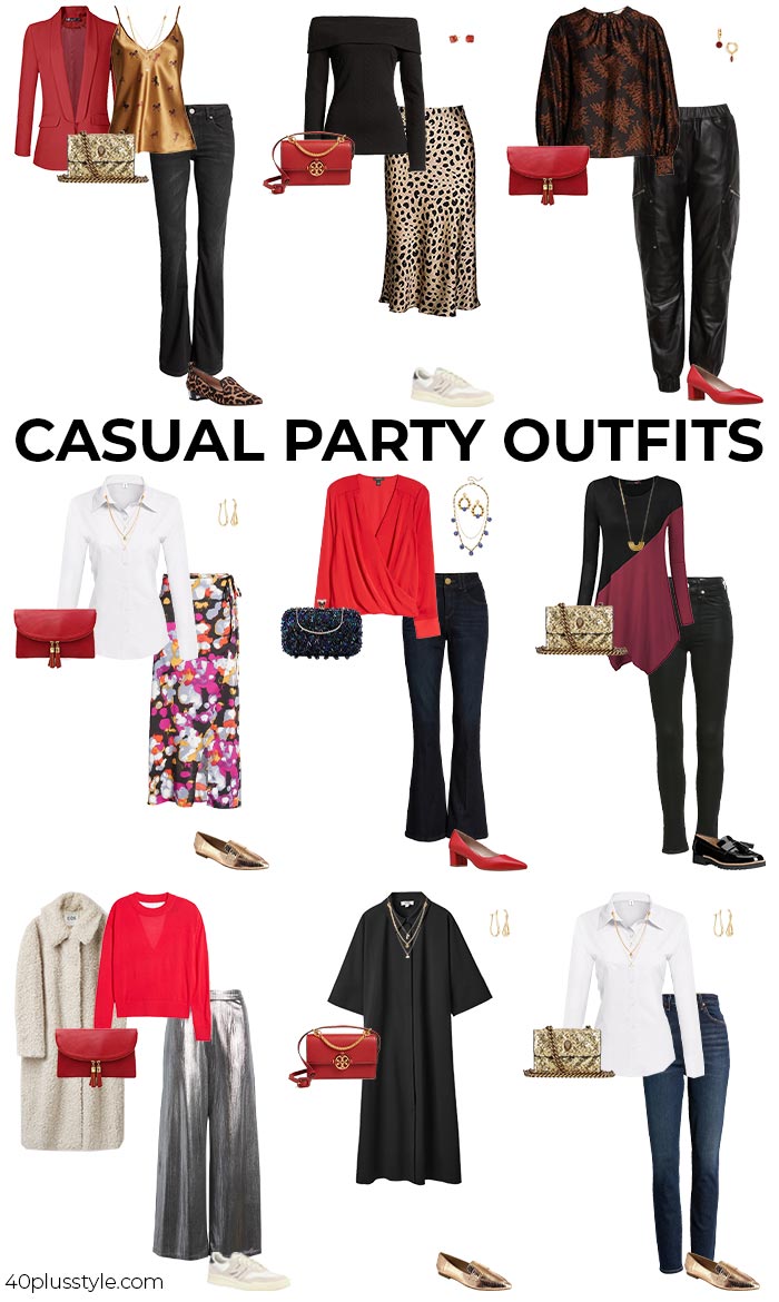 Casual party outfits | 40plusstyle.com