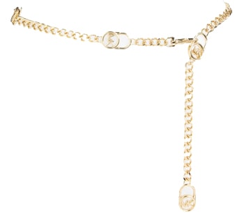 Michael Kors chain belt | 40plusstyle.com