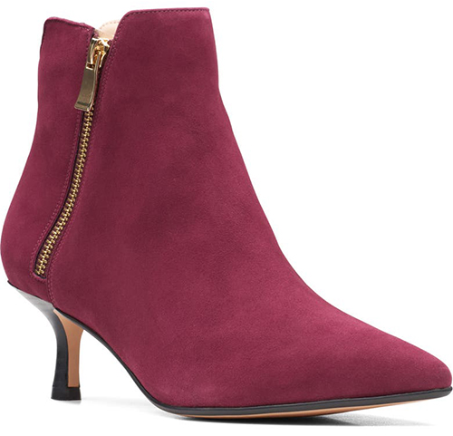 Clarks® Violet 55 Zip Bootie | 40plusstyle.com