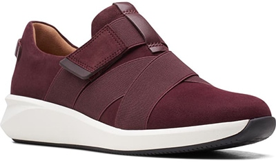 Best sneakers for plantar fasciitis - Clarks Un Rio Strap Wedge Sneaker | 40plusstyle.com