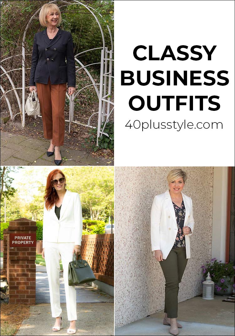 Classy business outfits to see you through Monday to Friday | 40plusstyle.com