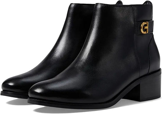 Cole Haan Holis Buckle Booties | 40plusstyle.com