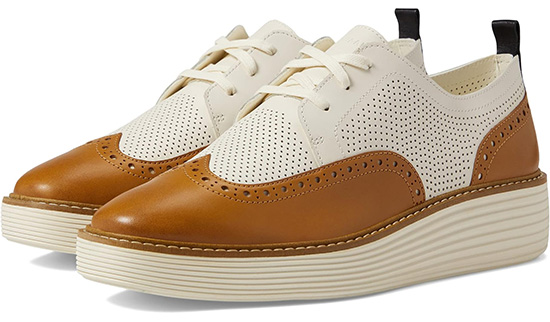 Cole Haan Originalgrand Platform Wing Tip Oxford | 40plusstyle.com