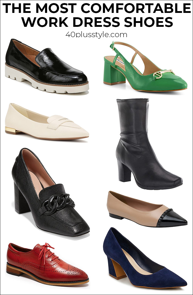 The most comfortable work dress shoes for women | 40plusstyle.com