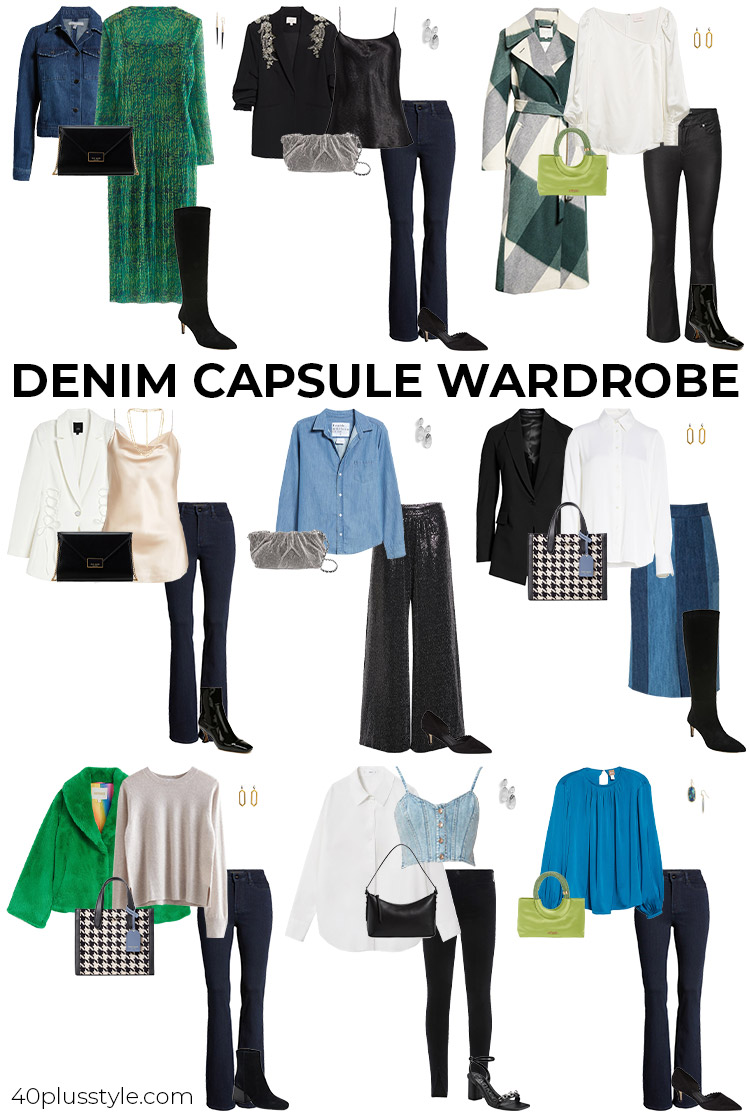 Denim capsule wardrobe | 40plusstyle.com