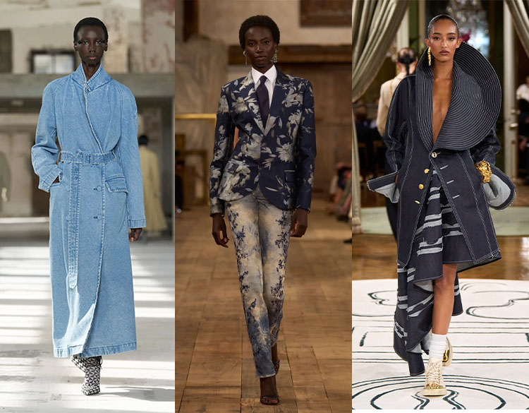 Denim coats on the runways | 40plusstyle.com