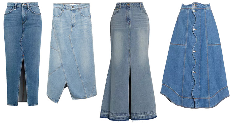 Denim skirts | 40plusstyle.com