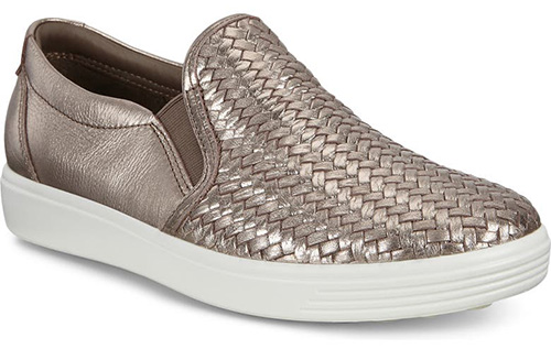 ECCO Soft 7 Woven Slip-on Sneaker | 40plusstyle.com