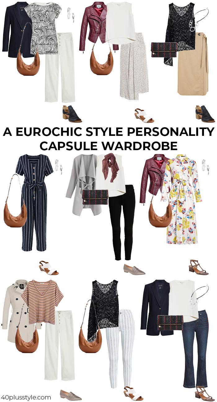 A capsule wardrobe for the eurochic style personality | 40plusstyle.com