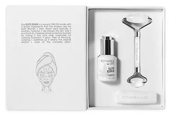 Botanika Life Elite Elixir + Crystal Face Roller Kit Box | 40plusstyle.com