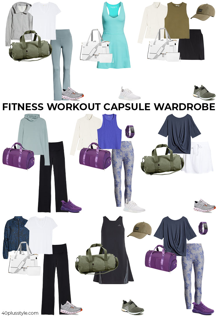 Fitness workout capsule wardrobe | 40plusstyle.com