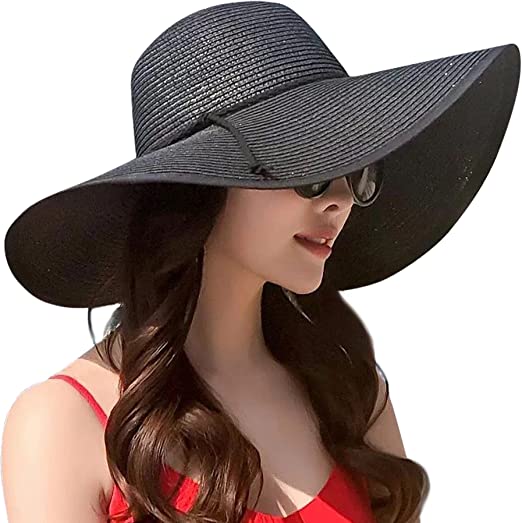 Best sun hats for women - Lanzom Wide Brim Floppy Foldable Sun Hat | 40plusstyle.com