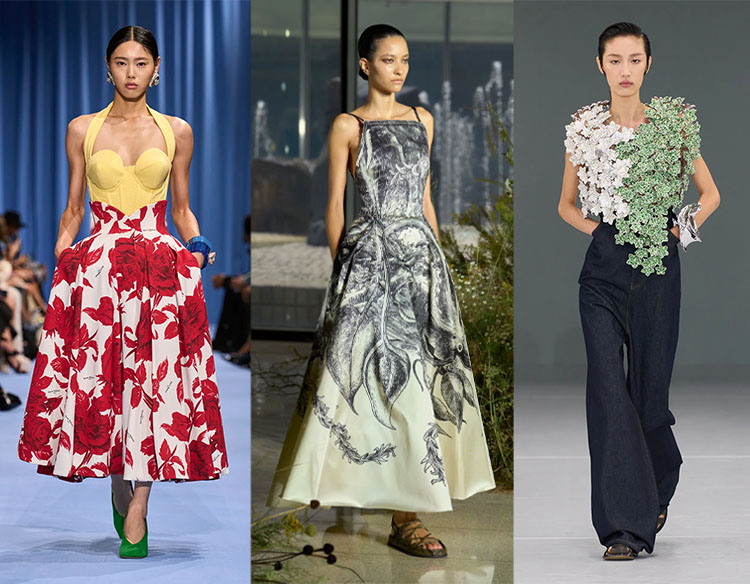 Florals on the runway | 40plusstyle.com