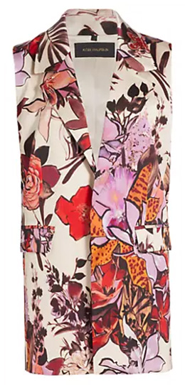 Kobi Halperin Georgia Floral Long Vest | 40plusstyle.com