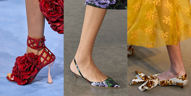 Shoe trends 2024: Flowers | 40plusstyle.com