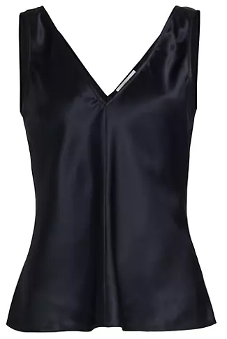 Travel clothes for women - FRAME Savannah Silk Tank | 40plusstyle.com