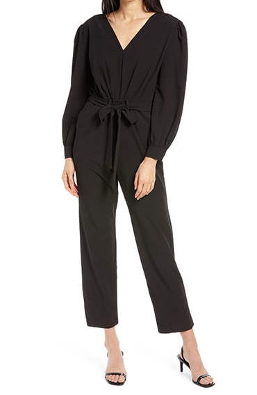 Fraiche by J Tie Front Jumpsuit | 40plusstyle.com