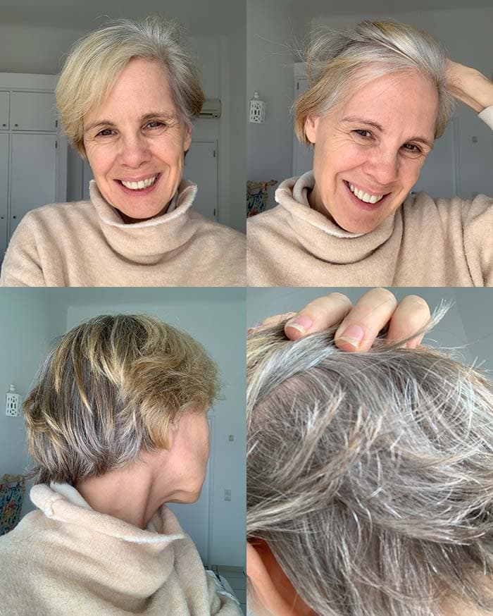 Transitioning into gray hair - 40plusstyle.com