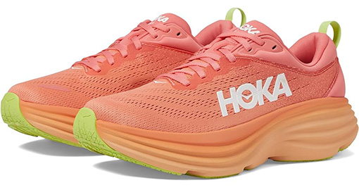 HOKA Bondi 8 Max Cushioned Road Running Shoes | 40plusstyle.com