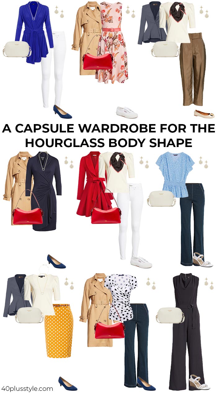 A capsule wardrobe for the hourglass body shape | 40plusstyle.com