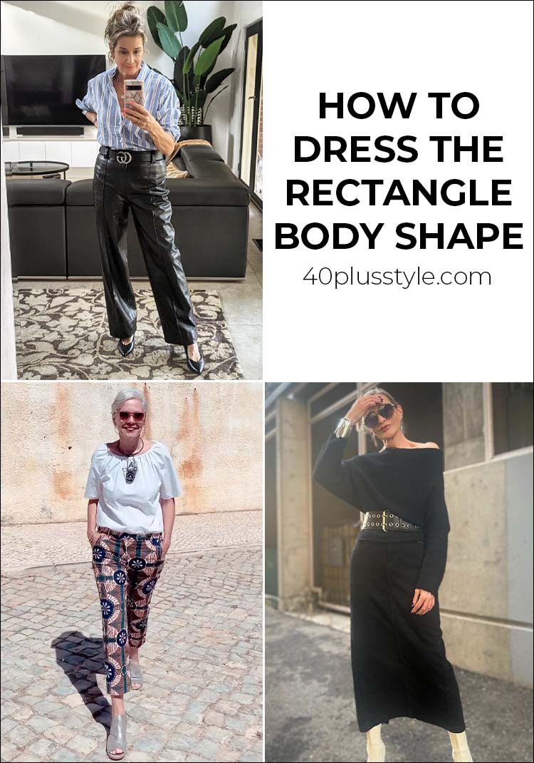 A style guide and capsule wardrobe for the rectangle body shape | 40plusstyle.com